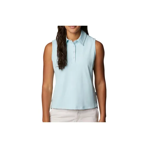 Columbia Polo Shirts Women's Light Blue