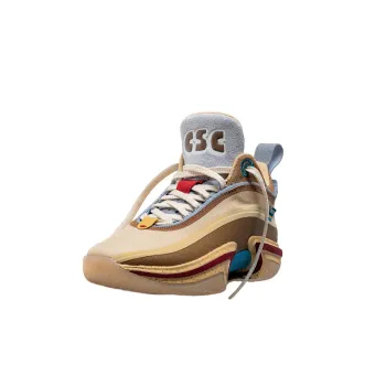 Crenshaw Skate Club x Jordan Air Jordan 36 Cushioning Wear Resistant Low Top Basketball Shoes Men's Yellow Brown