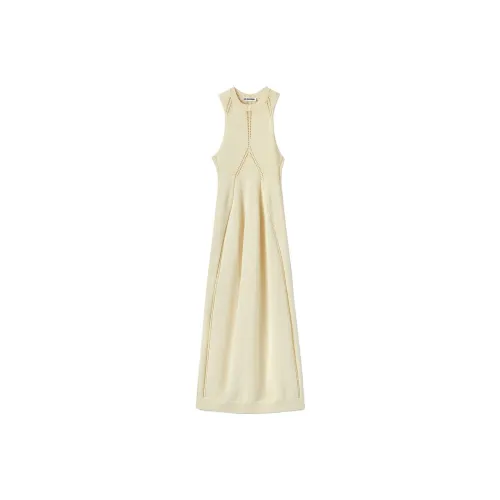 JIL SANDER Cut-out Sleeveless Midi Dress