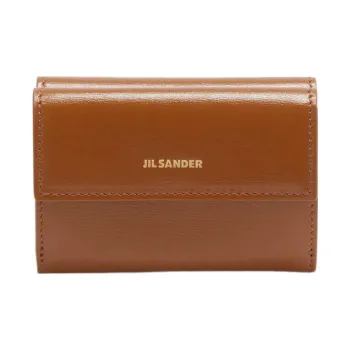 JIL SANDER Calfskin Wallet Mini Women's Brown