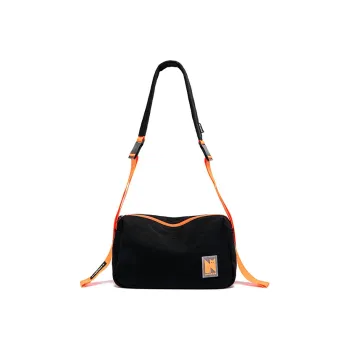 NOXXON Nylon Fabric Small Square Bag Shoulder Bag Crossbody Bag Unisex Obsidian Black/Morandi Blue/Blue & Black