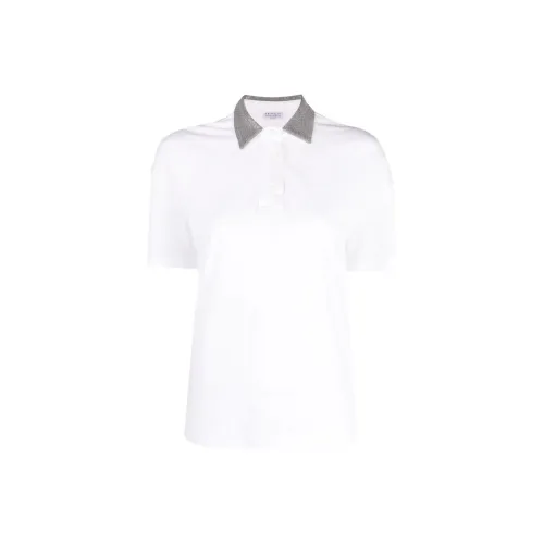 Brunello Cucinelli Stud-embellished Cotton Polo Shirt