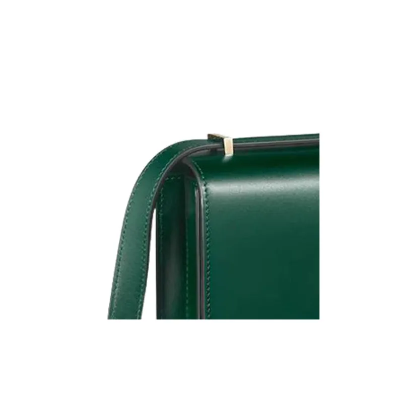 CARTIER Double C Calfskin Shoulder Bag Crossbody Bag Mini Women's Dark Green-5