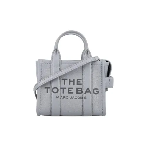 MARC JACOBS Calfskin Tote Bag, Shopping Bag, Shoulder Bag, Crossbody Bag, Handbag Trumpets Women's Gray
