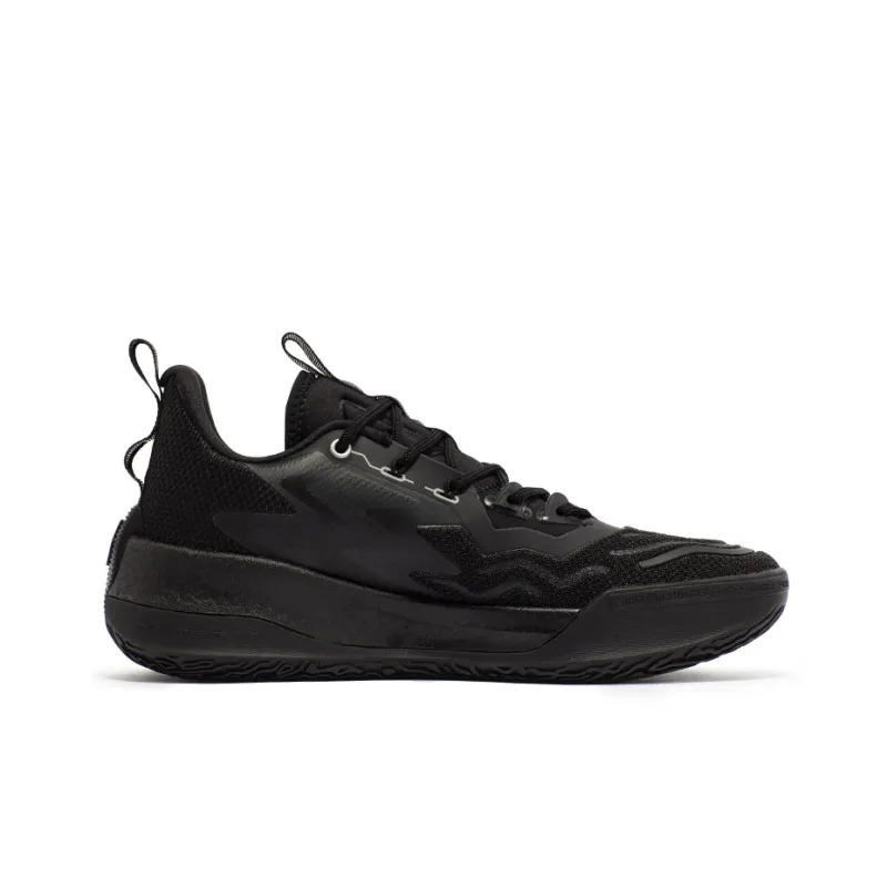 361° Big3 3.0 Pro The Dark Knight Anti Slip Wear Resistant Low Top Basketball Shoes Men's Obsidian Black-1