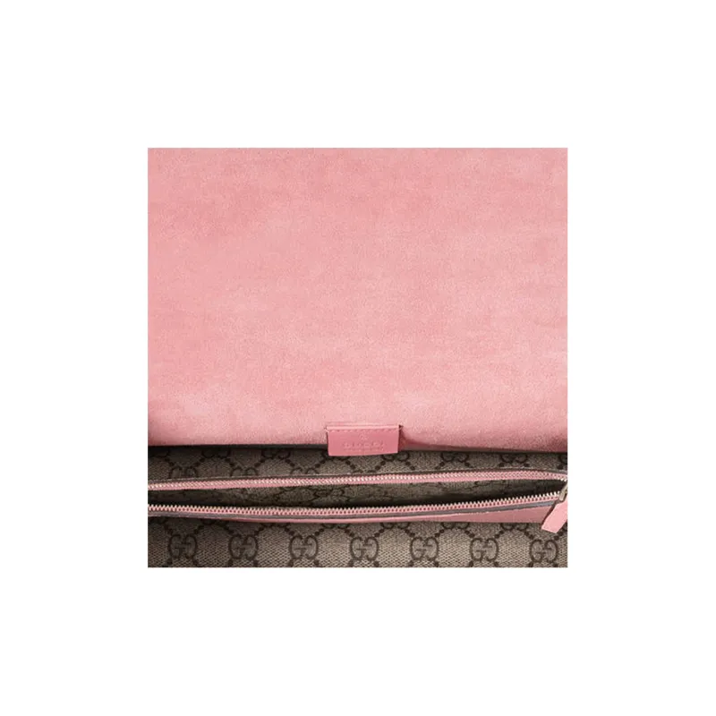 GUCCI Dionysus Canvas Crossbody Bag Small Size Women's Ebony/Pink-5