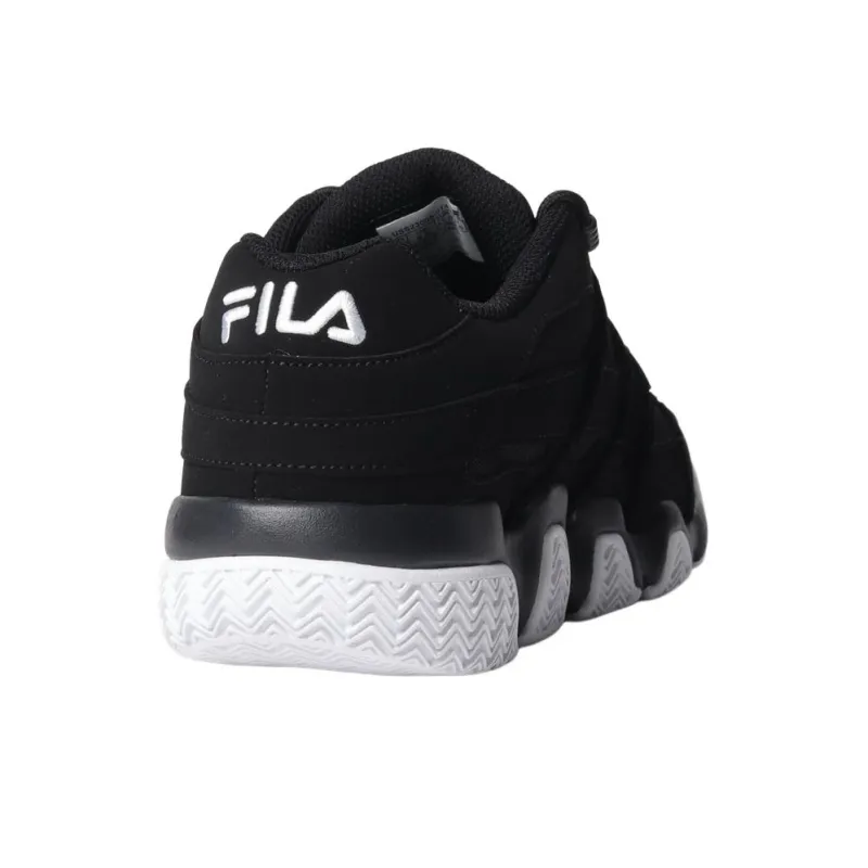 FILA Barricade Xt97 Anti Slip Wear Resistant Low Top Vintage Basketball Shoes Unisex Black White-3