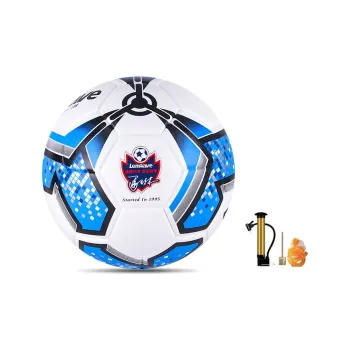 LENWAVE Size 4 Soccer PU Machine Stitched Soccer Ball Unisex Blue White