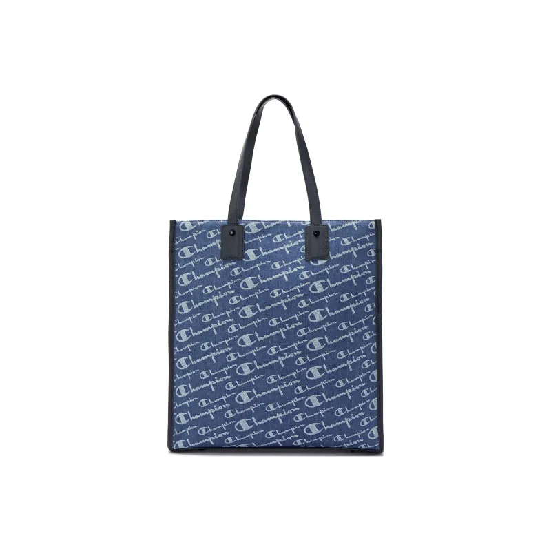Champion Canvas Tote Bag, Shopping Bag, Handbag, Shoulder Bag Medium Size Unisex Dark Blue/Black-3