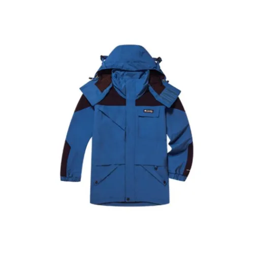 Columbia Windbreaker Jackets Men Blue