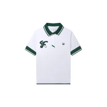 FILA Polo Shirts Unisex Jade White