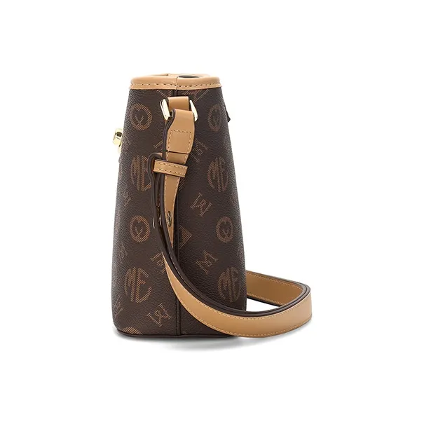 MEXICAN Polyurethane Bucket Bag, Shoulder Bag, Crossbody Bag Regular Women's Leather Brown-2