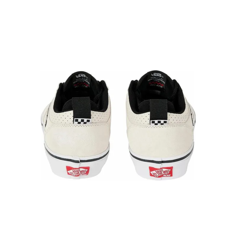 PALACE x Vans Wear resistant And Lightweight Low Top Skateboard Shoes Unisex White-3
