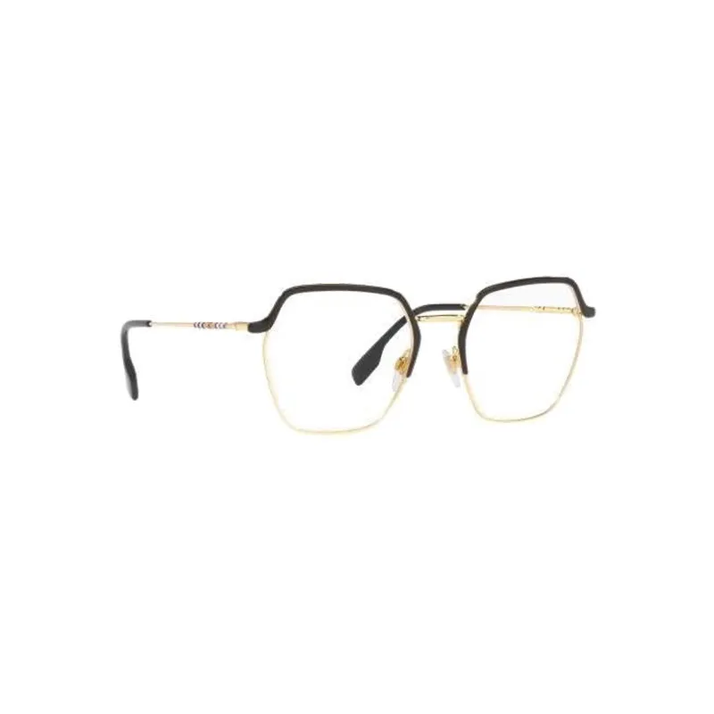 Burberry Metal Irregular Shape Eyeglass Frames Women's Black-0