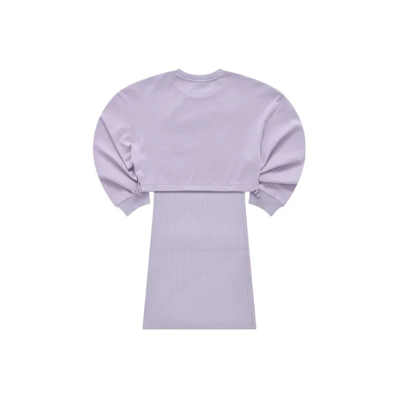FILA FUSION Long Sleeved Dresses Women's Light Purple-1