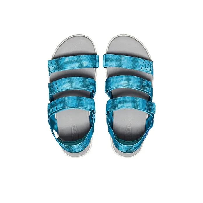 KEEN Elle Backstrap Beach Sandals Women's Tie Dye Turquoise-3