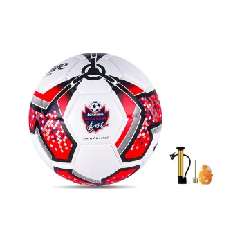 LENWAVE Size 4 Soccer TPU Machine Stitched Soccer Ball Unisex Red White