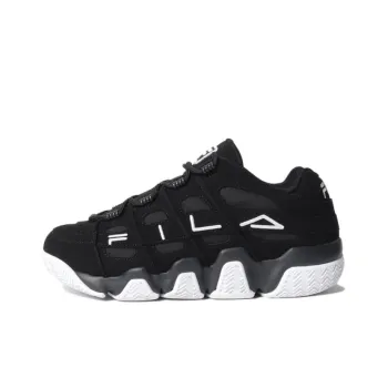 FILA Barricade Xt97 Anti Slip Wear Resistant Low Top Vintage Basketball Shoes Unisex Black White