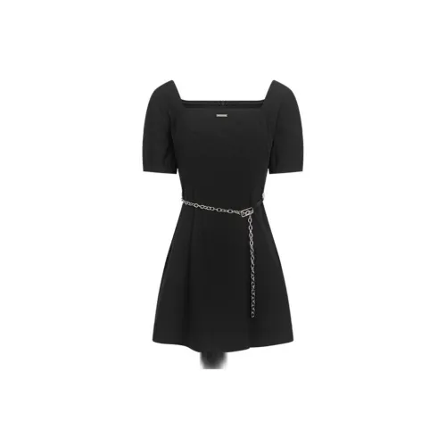 Bosieagender Short-Sleeved Dresses Women's Black