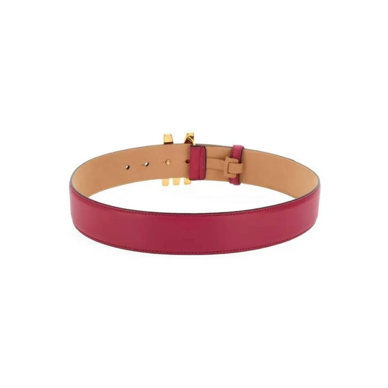 MOSCHINO M Logo Buckle Belt-3