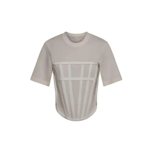 DION LEE Crop Tops Women's Gray