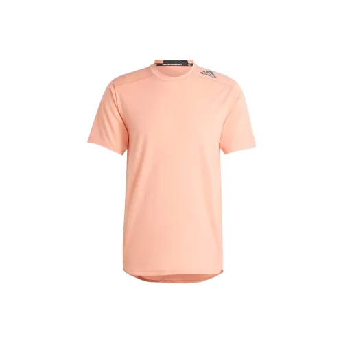 Adidas T-Shirts Men Peach