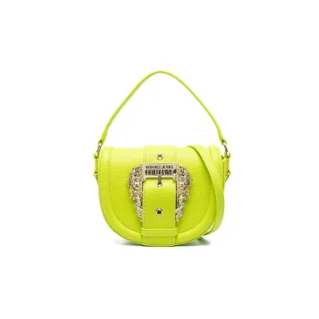 VERSACE JEANS COUTURE Polyurethane Handbag, Shoulder Bag, Crossbody Bag Women's Lime Green