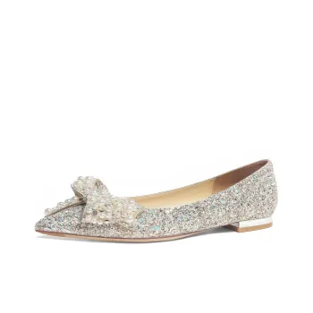 GARDEN CAT Star Casual Shoes 1cm Women's Glow In The Dark Light Gold Wedding Shoes Bridesmaid Shoes