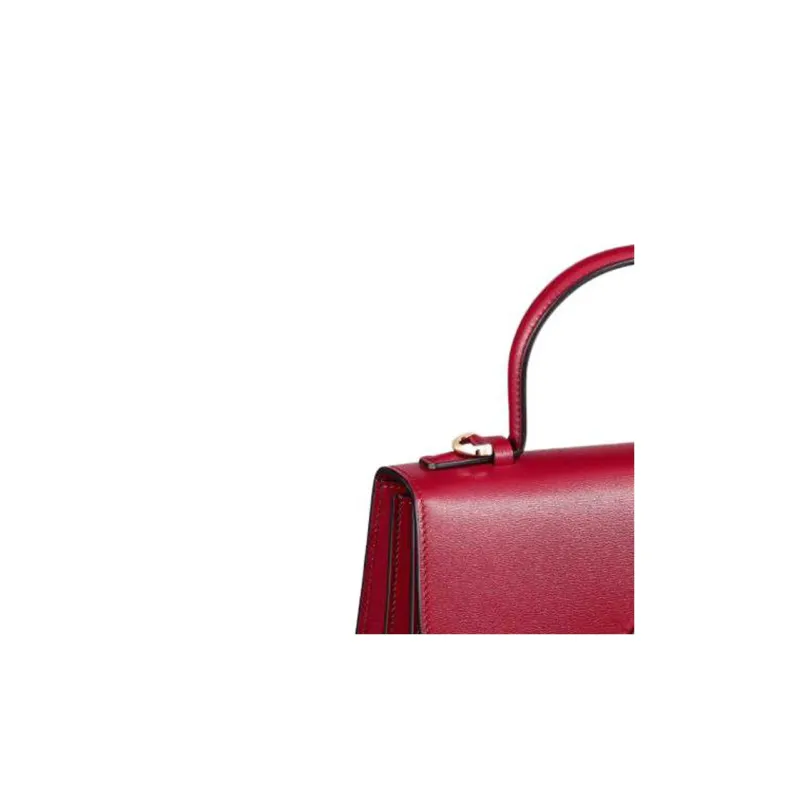 CARTIER Panthère De Cartier Calfskin Shoulder Bag, Crossbody Bag, Handbag Small Size Women's Red-5