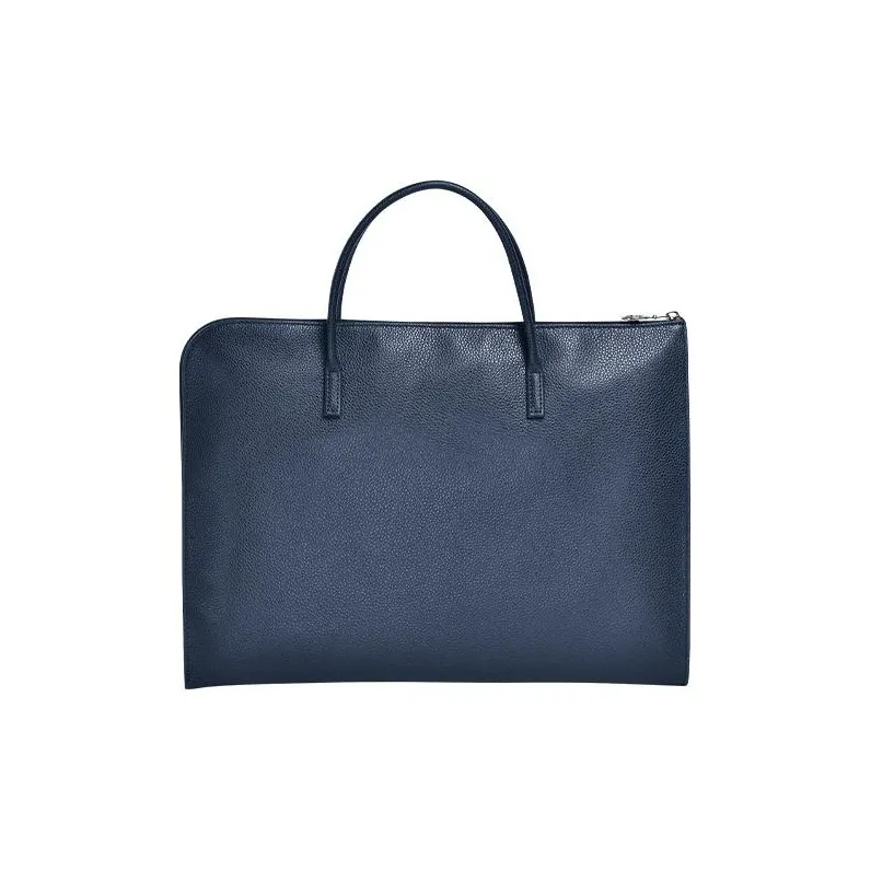 LONGCHAMP Le Foulonné Cow Leather Briefcases Large Size Men's Navy-2