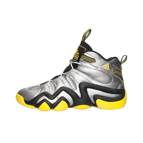 Adidas Crazy 8 Vintage Basketball Shoes Men Mid-Top Silver/Black/Yellow