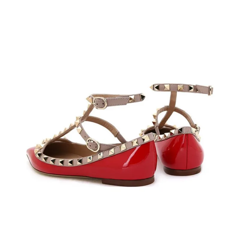 Valentino GARAVANI Casual Single Shoes Women's Red-3