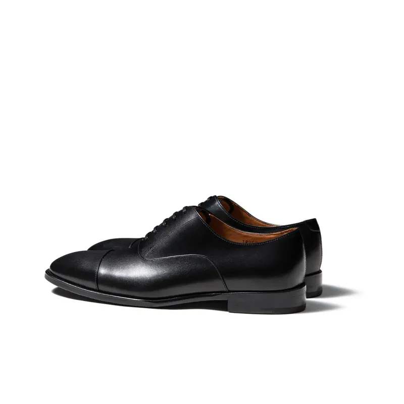TRUFFAUT Refined And Elegant White Collar Oxford Shoes Dress Shoes Men's Black-4