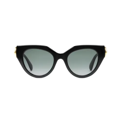 GUCCI Logo-plaque Cat Eye-frame Sunglasses