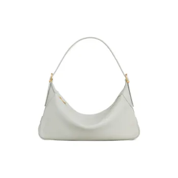 CELINE Romy Collection Soft Calfskin Shoulder Bag Handbag Shoulder Bag Women's Chalk White