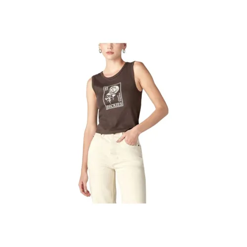 Dickies Tank Tops Women's Brown