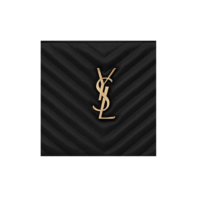 SAINT LAURENT LOU Calfskin Camera Bag Shoulder Bag Crossbody Bag Women's Black-5