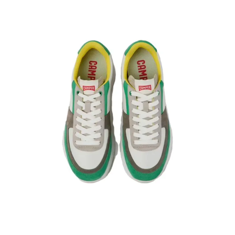 CAMPER Drift Cushioning Anti-Slip And Wear-Resistant Low-Top Casual Shoes Men's White Green-2