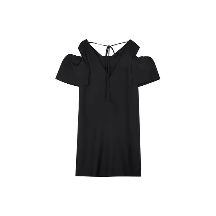 3COLOUR Short-Sleeved Dresses Women's Black-1