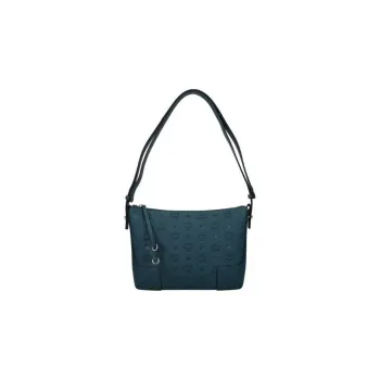 MCM Leather Crossbody Bag, Shoulder Bag Women's Blue