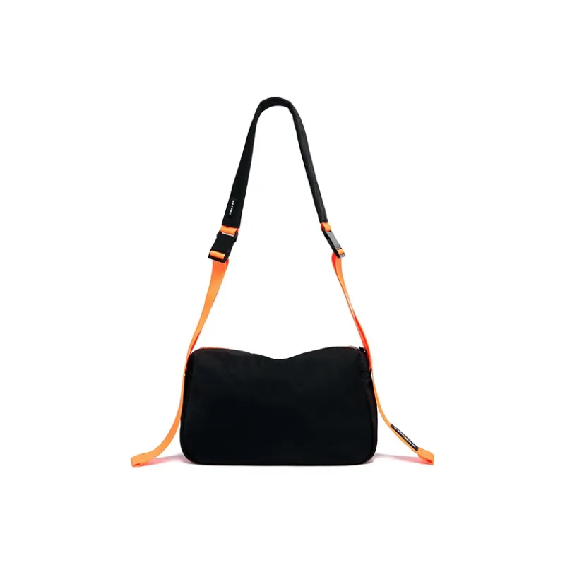 NOXXON Nylon Fabric Small Square Bag Shoulder Bag Crossbody Bag Unisex Obsidian Black/Morandi Blue/Blue & Black-3