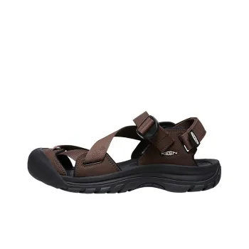 KEEN Zerraport 2 Breathable River Trekking Shoes Men's Dark Earth Brown Black