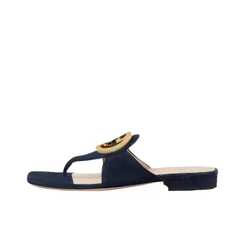 GUCCI Flip Flops Women's Dark Blue