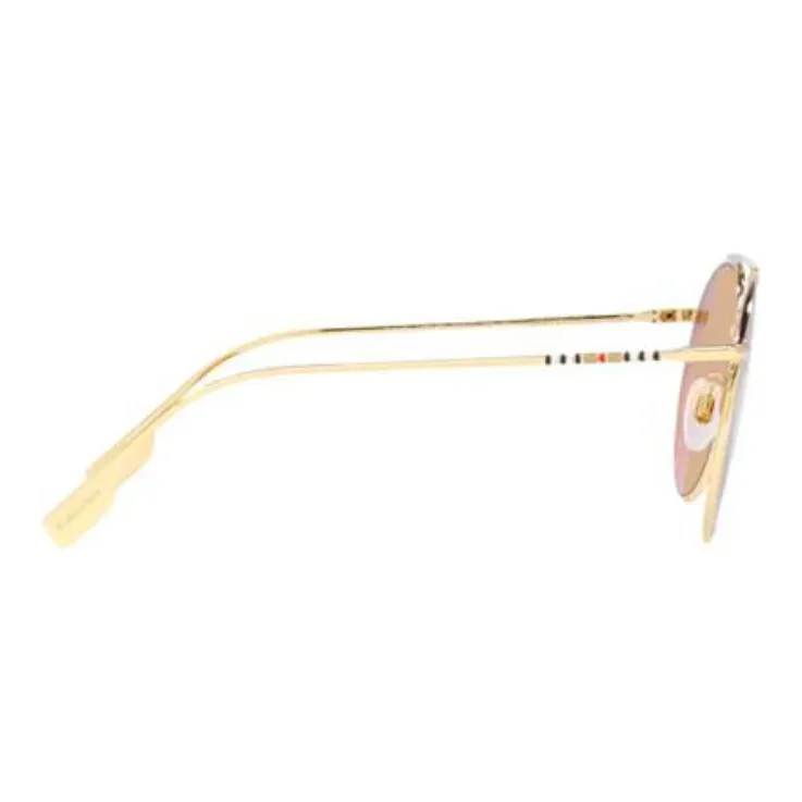 Burberry Metal Aviator Sunglasses Women's Gold-2