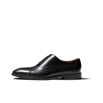 TRUFFAUT Refined And Elegant White Collar Oxford Shoes Dress Shoes Men's Black