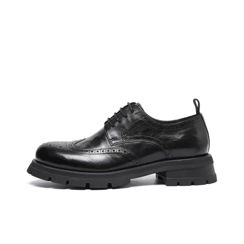 TRUMPPIPE Men's Casual Shoes Men Low-Top Black