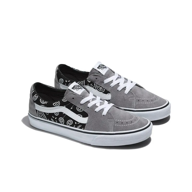 Vans SK8 Low Paisley 'Grey True White'-1
