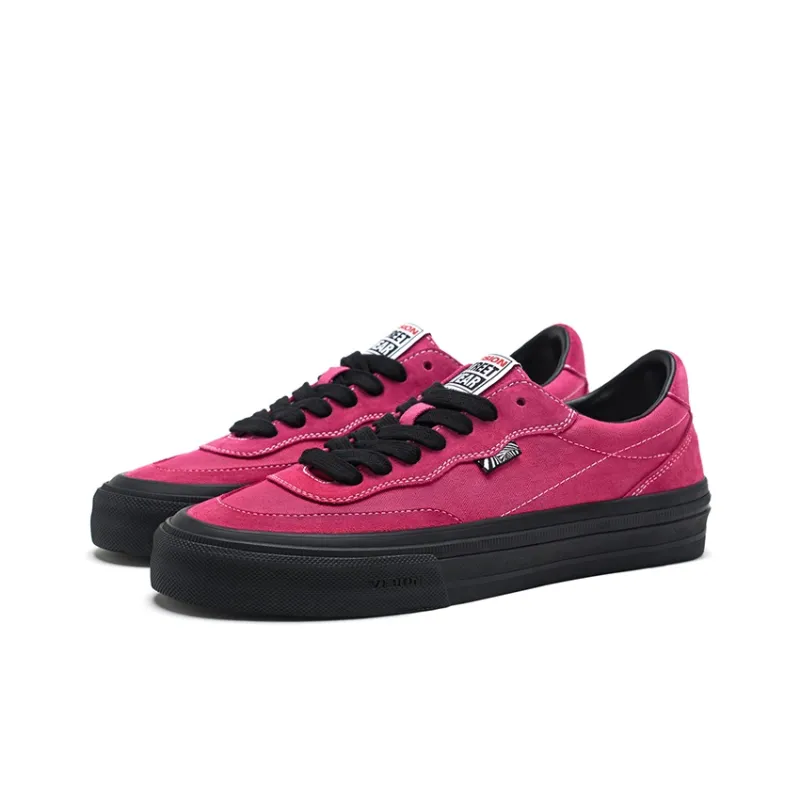 Vision Street Wear Flat Top Wear Resistant Breathable Coverage Low Top Skateboard Shoes Unisex Dragon Fruit Pink-2
