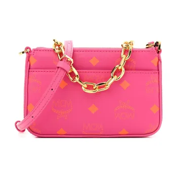 MCM Leather Shoulder Bag Portable Crossbody Bag Shoulder Bag Mini Women's Purple