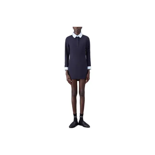 THOM BROWNE FW23 Early Autumn Collection Long-Sleeved Dresses Women's Dark Blue